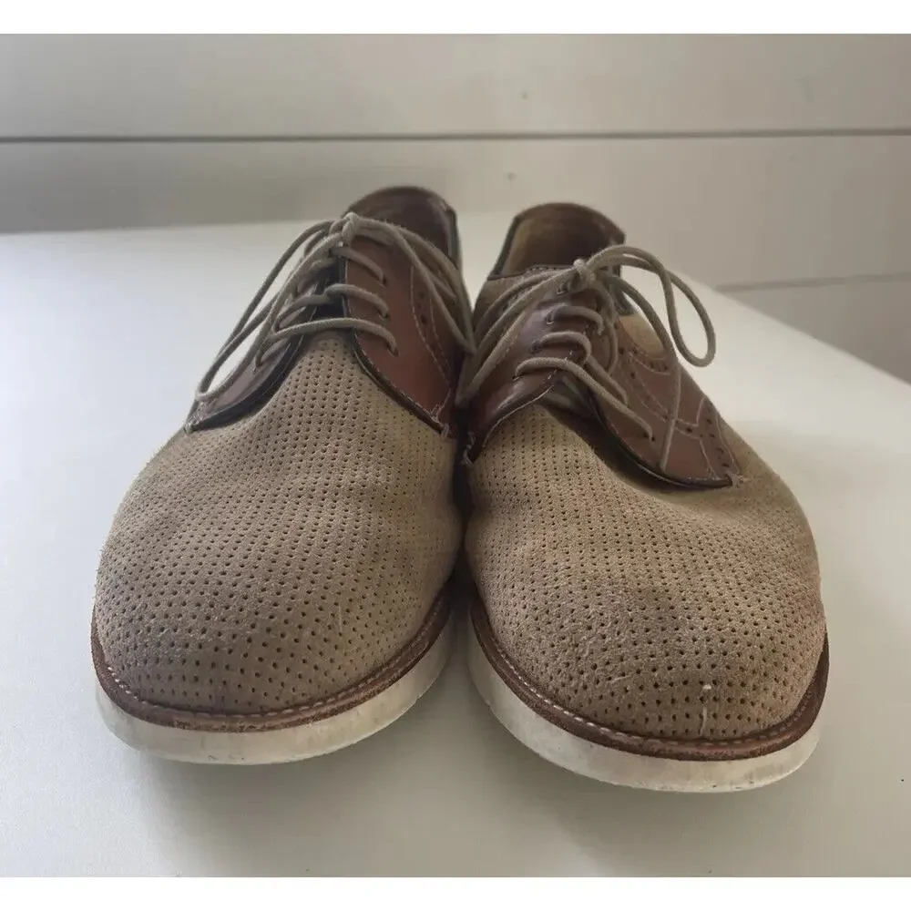 Johnston & Murphy Mens Sheepskin Shoes Brown/Tan Model 20-2306 K15 Size 11M